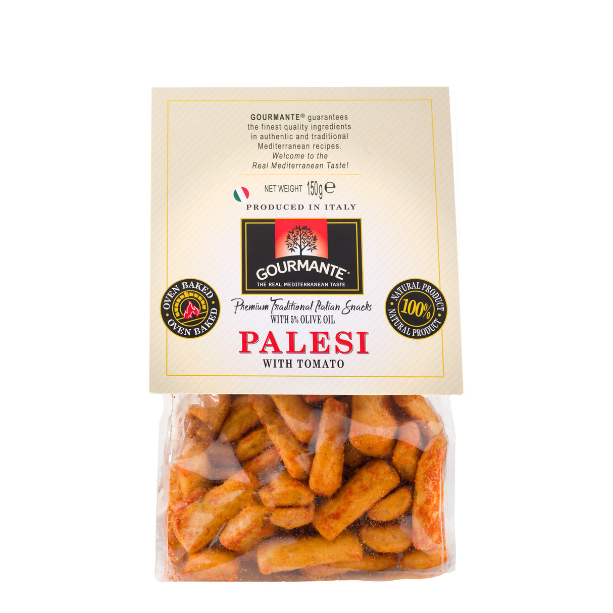 GOURMANTE Palesi with Tomato Traditional Italian Bread Snacks 150g