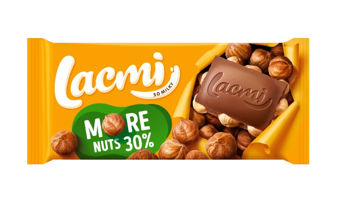 ROSHEN LACMI Milk Chocolate Bar with Whole Hazelnuts 90g