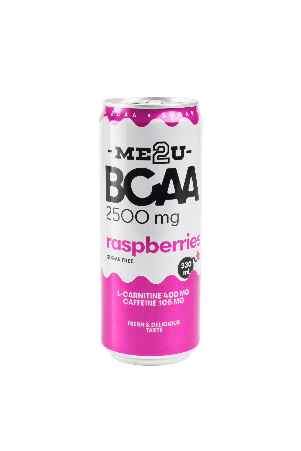 ME2U BCAA Raspberry Flavor Sugar Free Energy Drink 330ml
