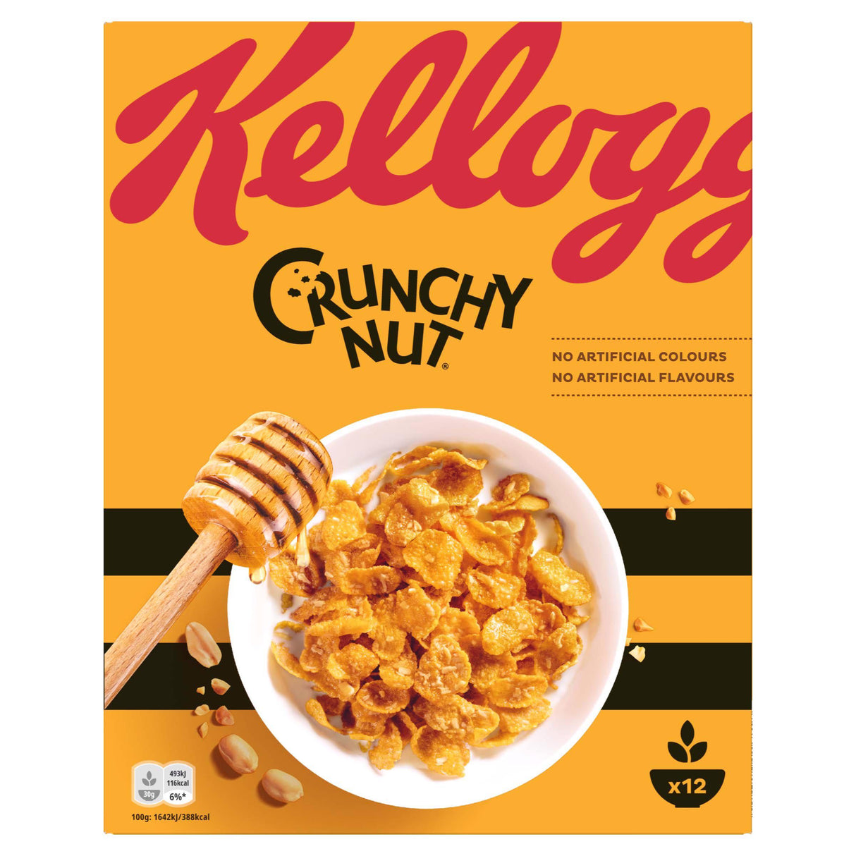 KELLOGGS CRUNCHY NUT Breakfast Cereal 375g