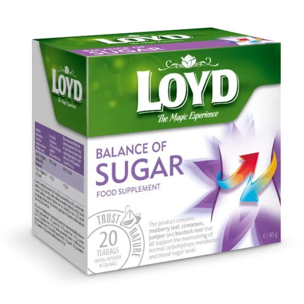 LOYD BALANCE OF SUGAR Food Supplement Herbal Tea 40g