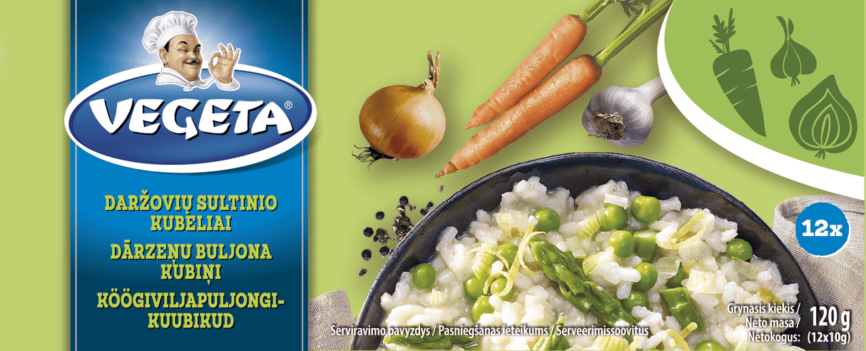 VEGETA VEGETABLE Broth Soup Cubes Bouillon 120g 4.2oz