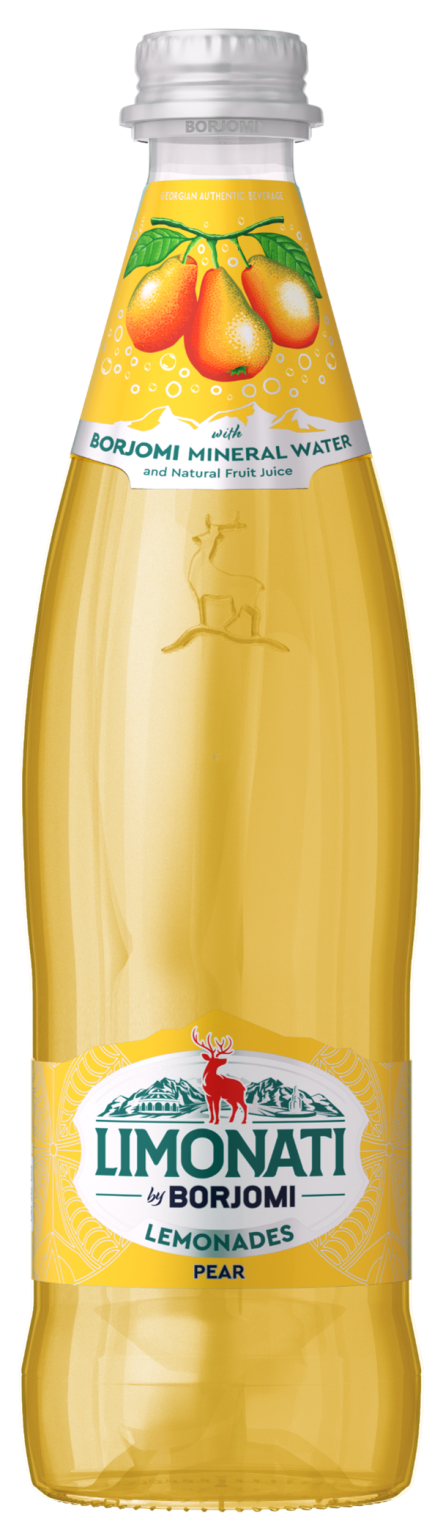 LIMONATI by BORJOMI Pear Flavor Sparkling Lemonade 500ml