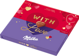 MILKA WITH LOVE Heart Shaped Chocolate Pralines Sweets Gift Box 110g 3.88oz