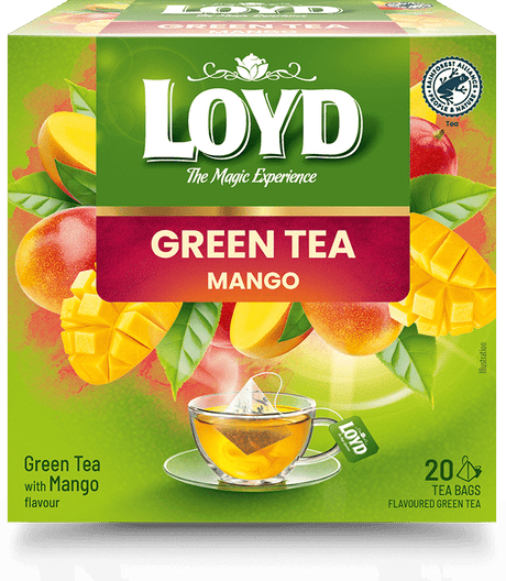LOYD MANGO Flavor Green Tea Boxes 10 x 30g