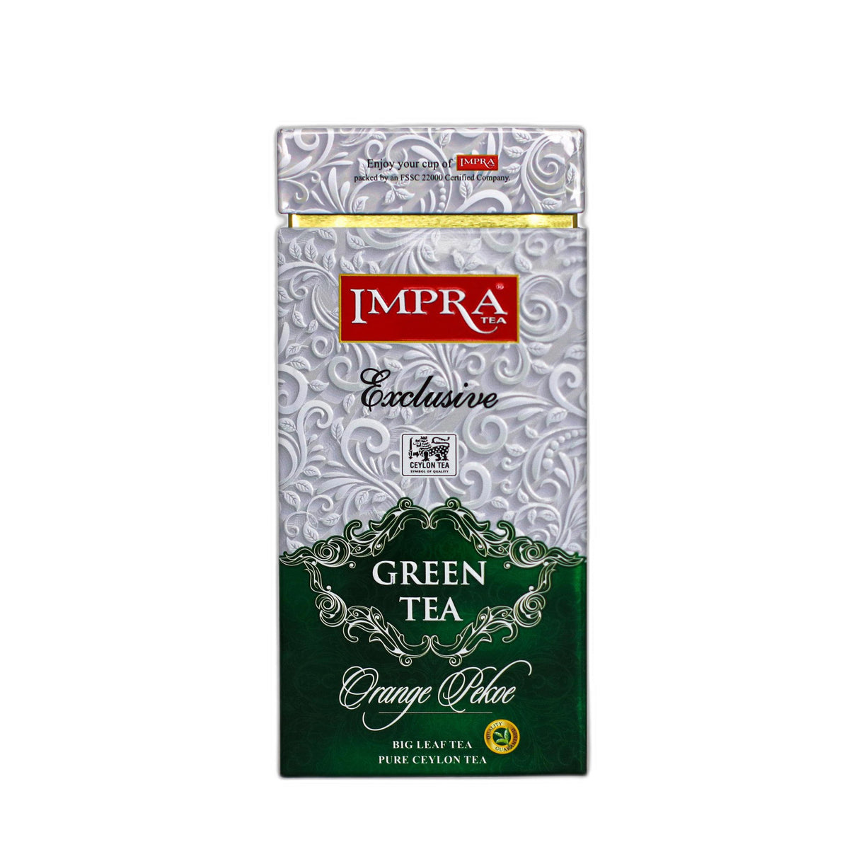IMPRA EXCLUSIVE Orange Pekoe Loose Big Leaf Pure Ceylon Green Tea 200g