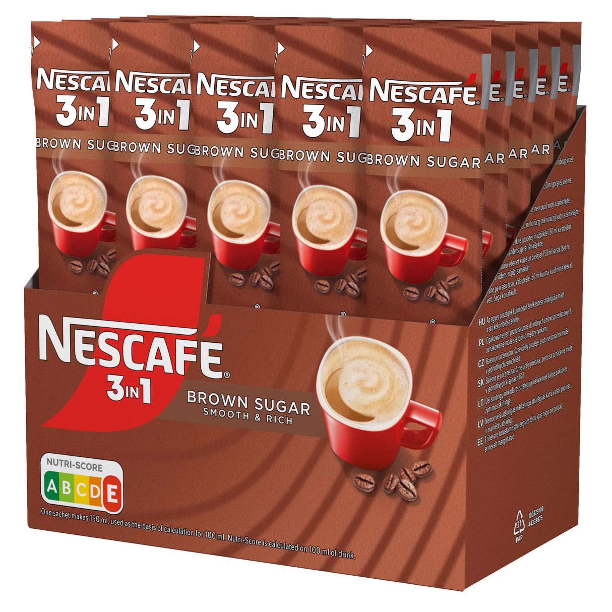 NESCAFE BROWN SUGAR 3in1 Instant Coffee 28 Sticks Box 462g