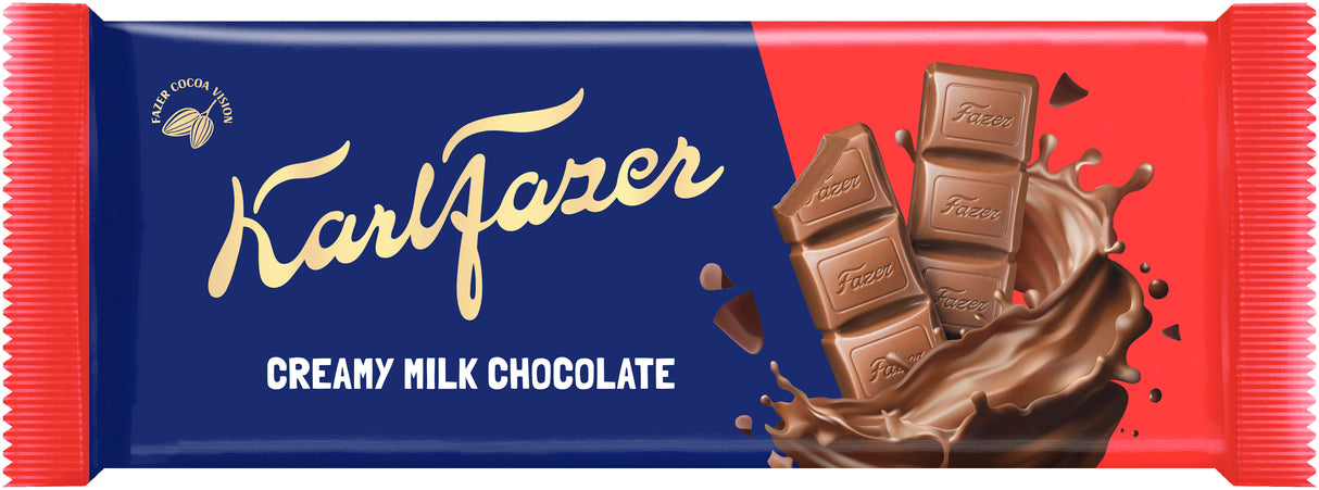 KARL FAZER Creamy Milk Chocolate Bar 95g
