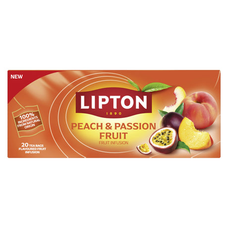 LIPTON PEACH & PASSION FRUIT Falvor Fruit Tea 12 x 40g