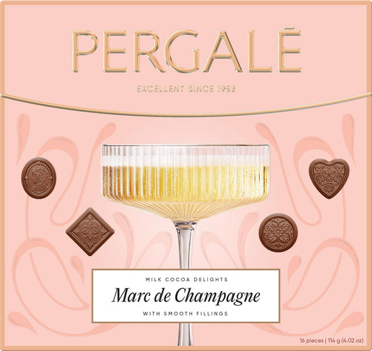 PERGALE Marc De Champagne Milk Chocolate Candies with Smooth Filling 114g 4oz
