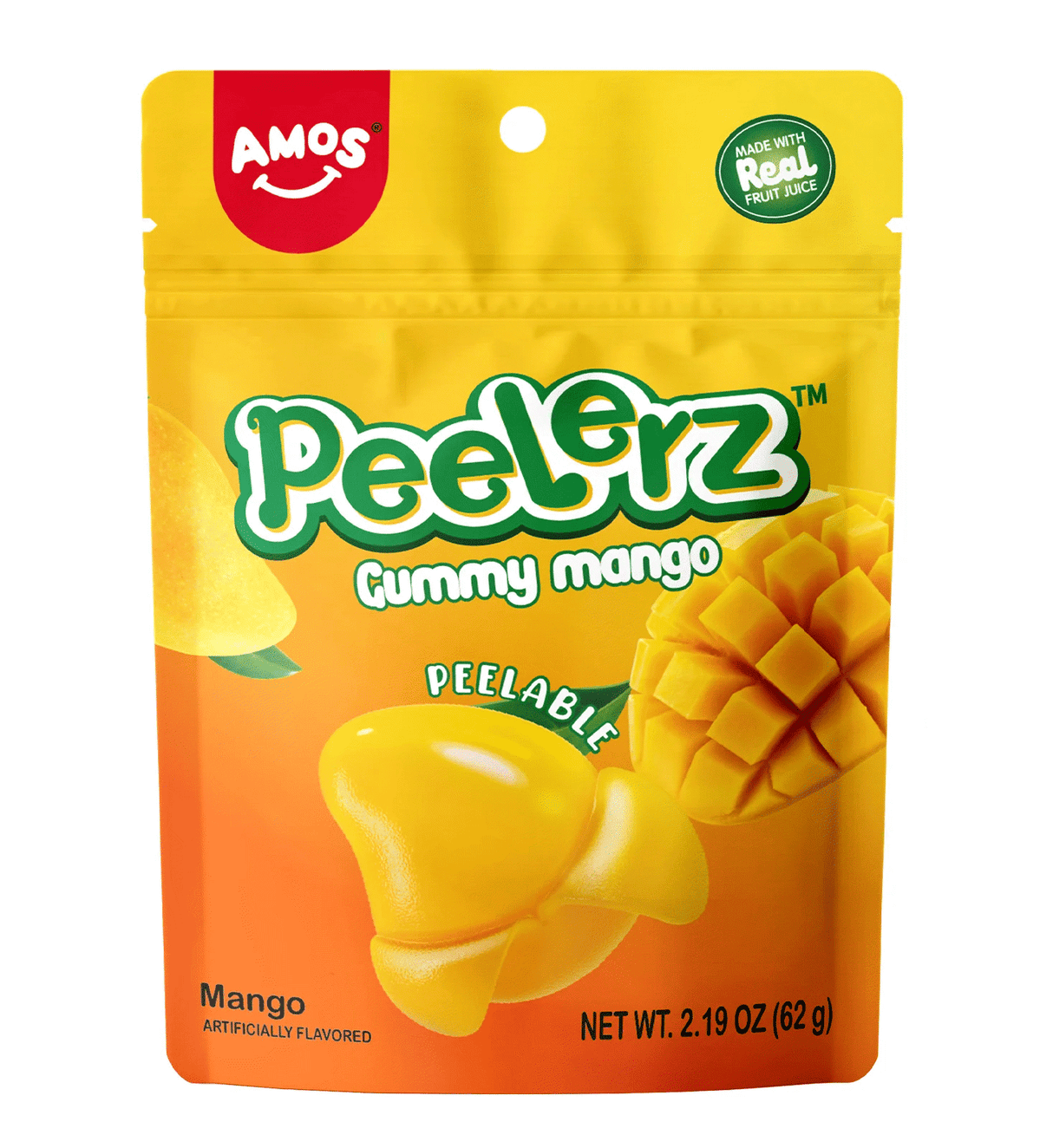 AMOS Peelerz Gummy Mango Gummi Candies 62g