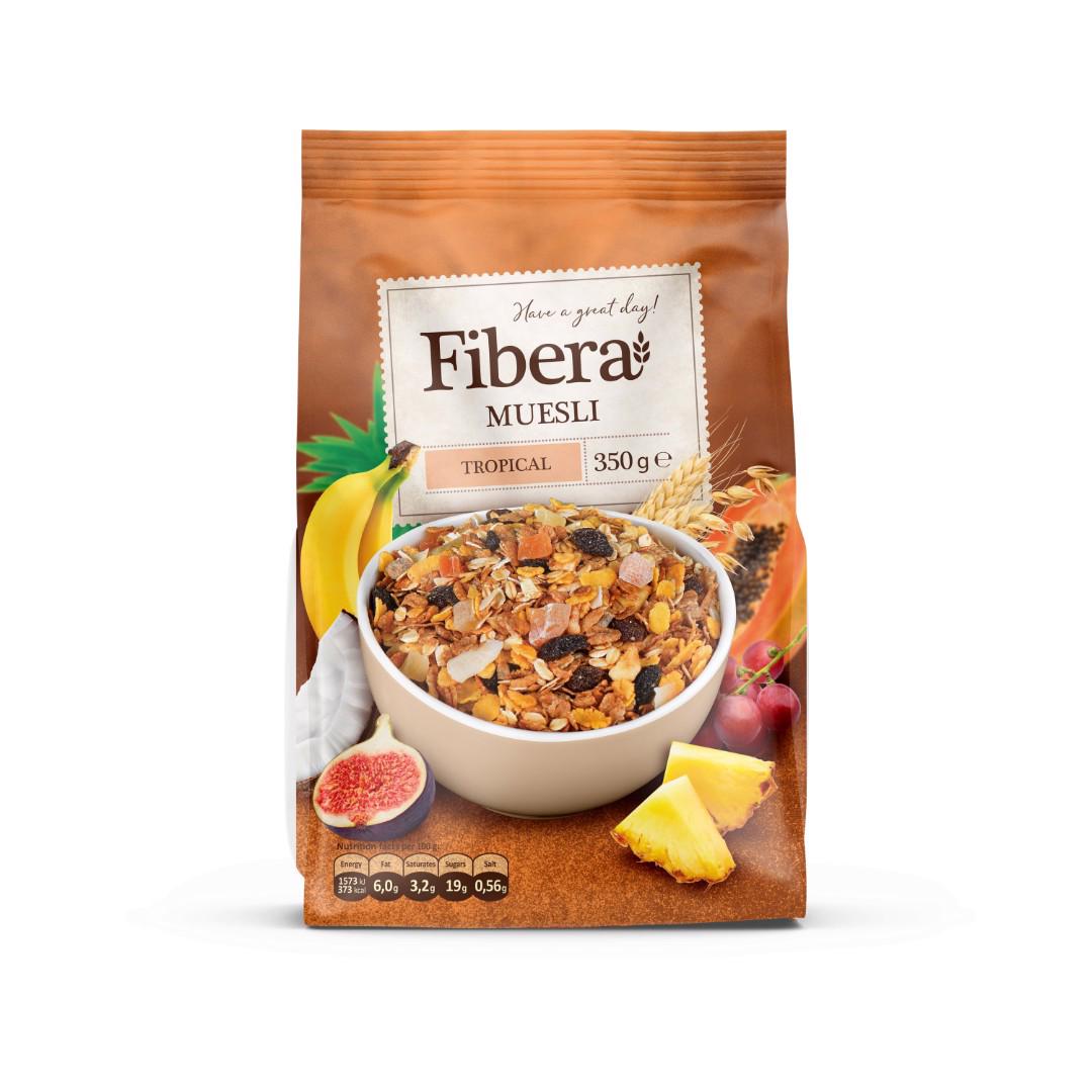 FIBERA MUESLI with Tropical Fruits 350g