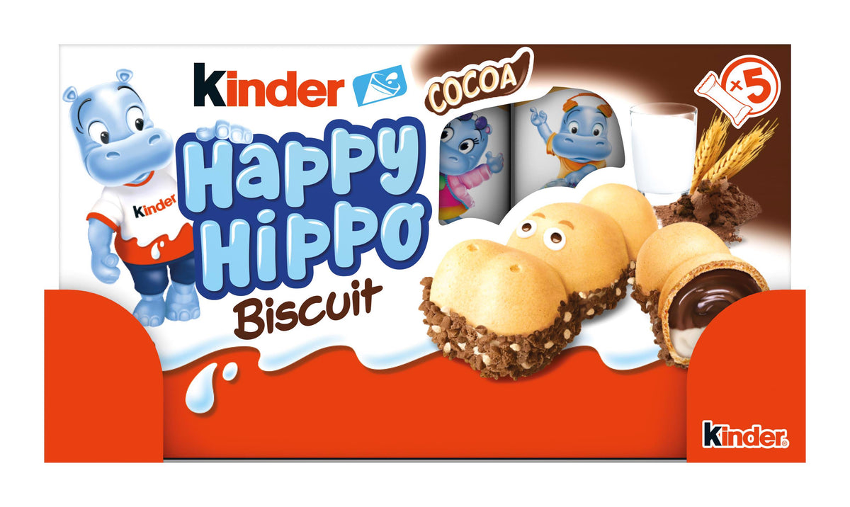 KINDER HAPPY HIPPO Cocoa Wafer Cookies 103.5g