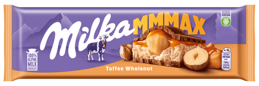 MILKA MMMAX TOFFEE WHOLENUT Flavor Chocolate Bar 300g 10.6oz