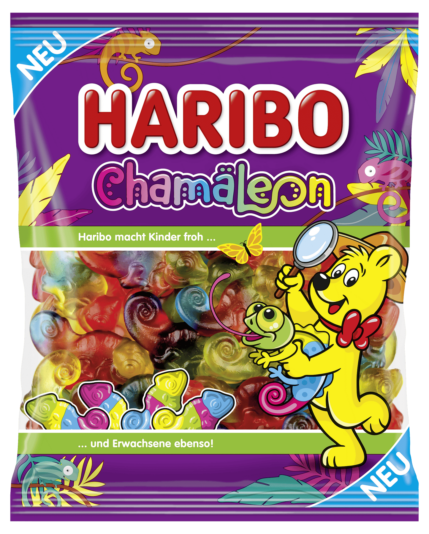 HARIBO CHAMALEON Fruit Flavor Gummy Candy Sweets Bag 175g 6.1oz