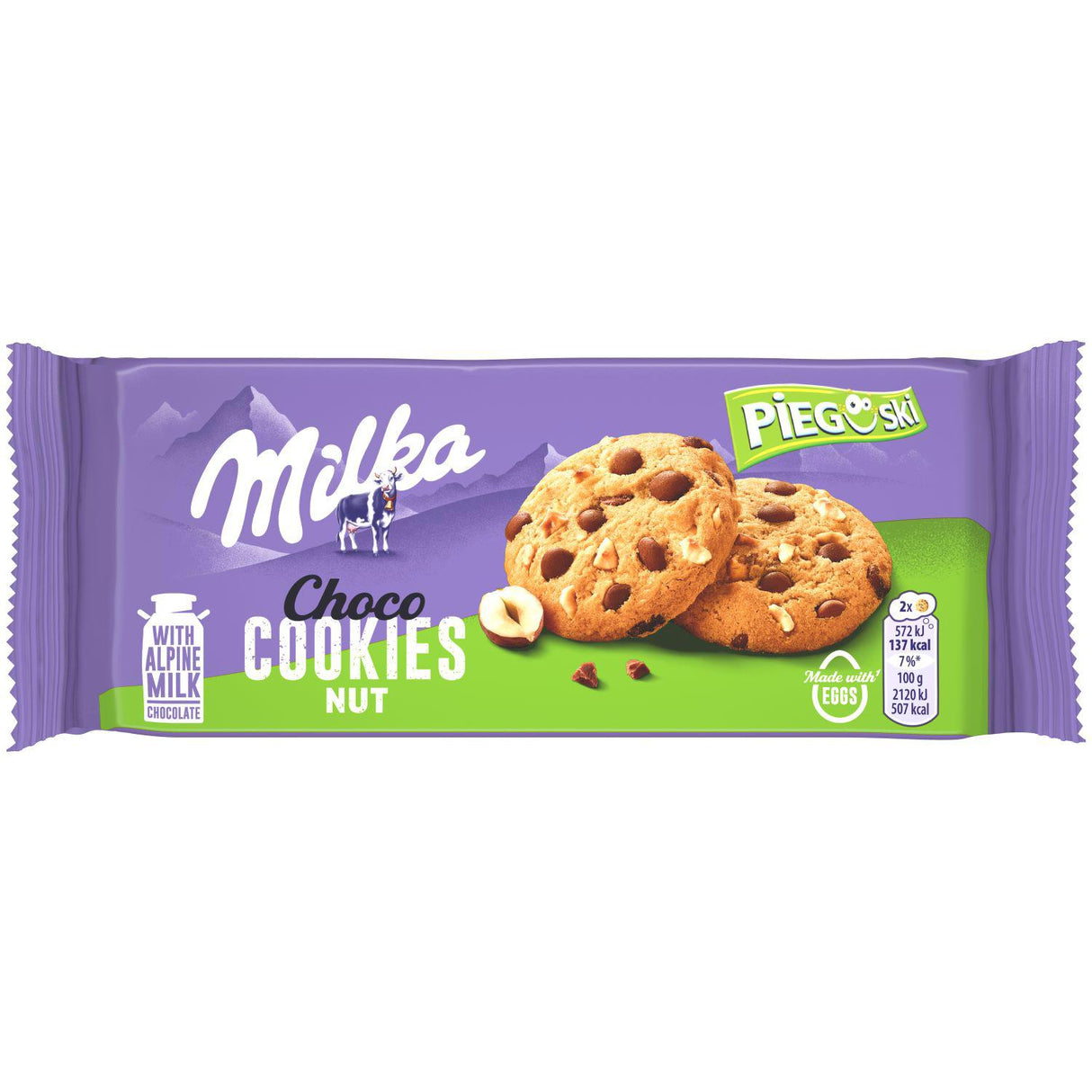 MILKA Choco Cookies with Hazelnuts 135g