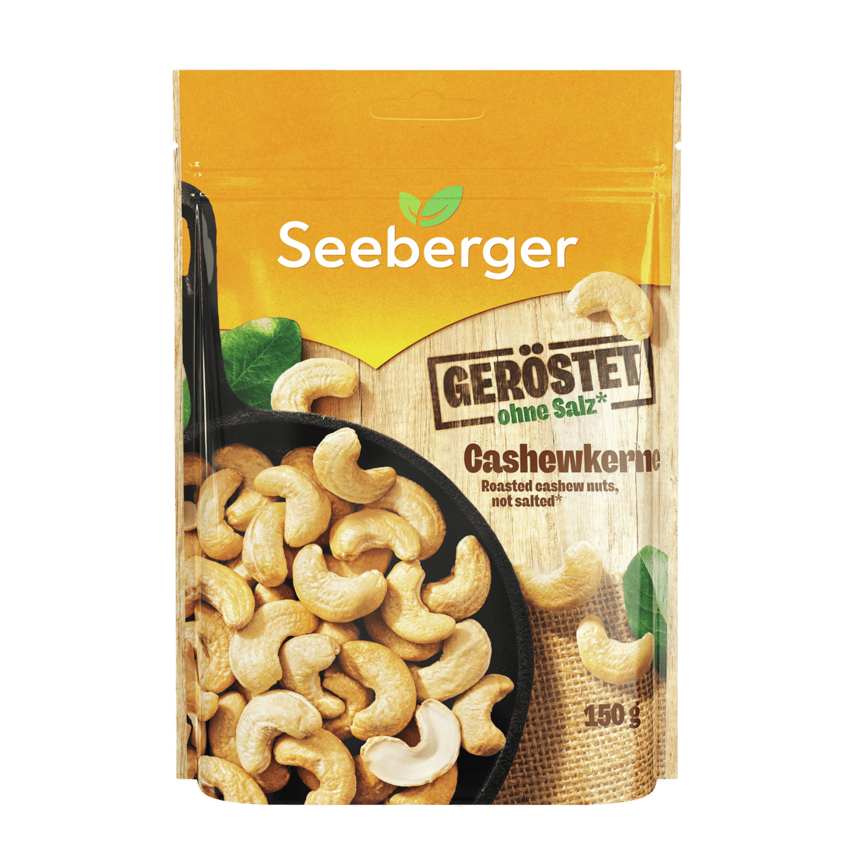 SEEBERGER Roasted Cashews 150g