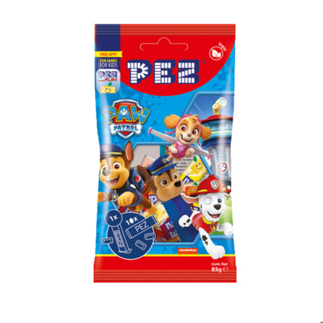 PEZ Dispenser + 10 Fruit Flavor Retro Candy Sticks 85g