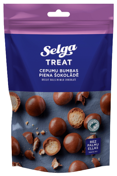 SELGA TREAT Cookies Covered with Milk Chocolate 120g