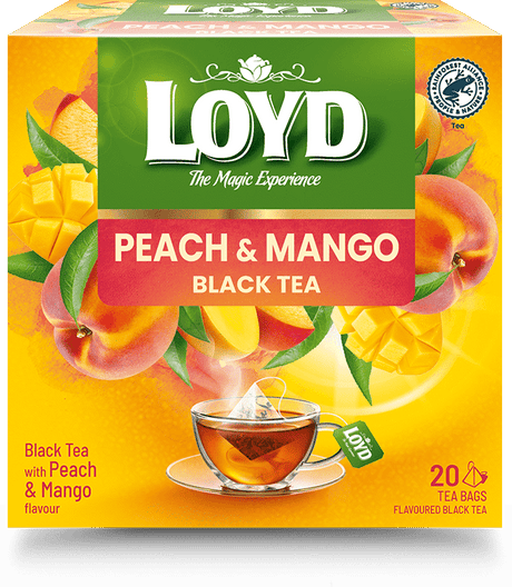 LOYD MANGO & PEACH Flavor Black Tea Boxes 10 x 36g