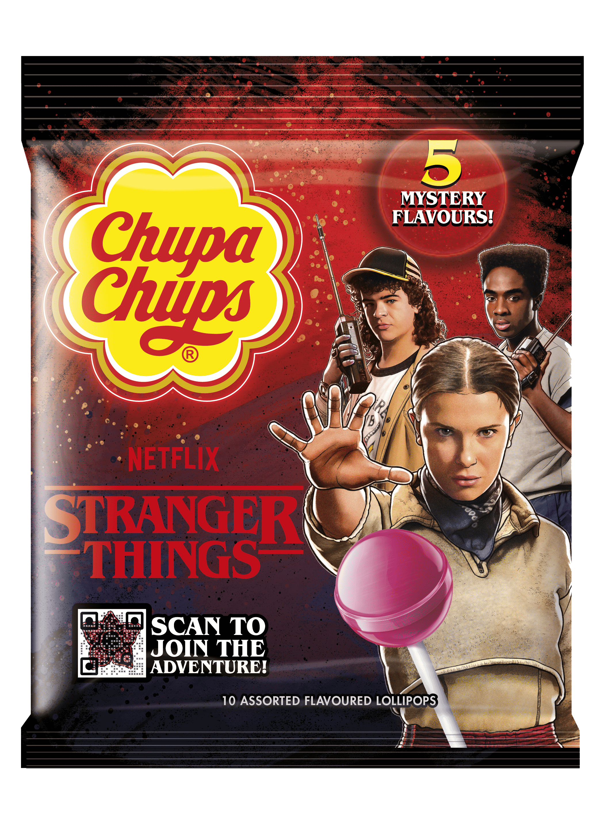 CHUPA CHUPS STRANGER THINGS Edition Assorted Mystery Flavor Lollipops ...