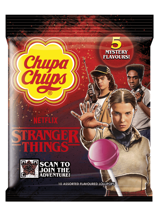CHUPA CHUPS STRANGER THINGS Edition Assorted Mystery Flavor Lollipops 120g