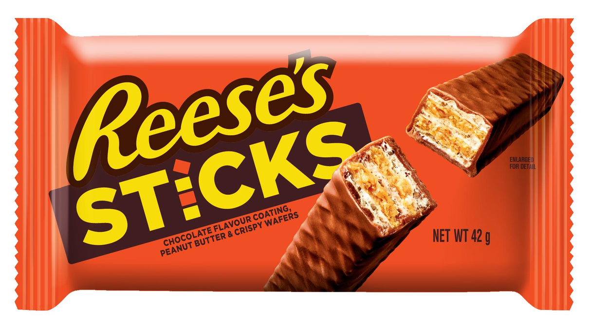 REESE'S STICKS Wafer Chocolate Bar with Peanut Butter 42g 1.48oz