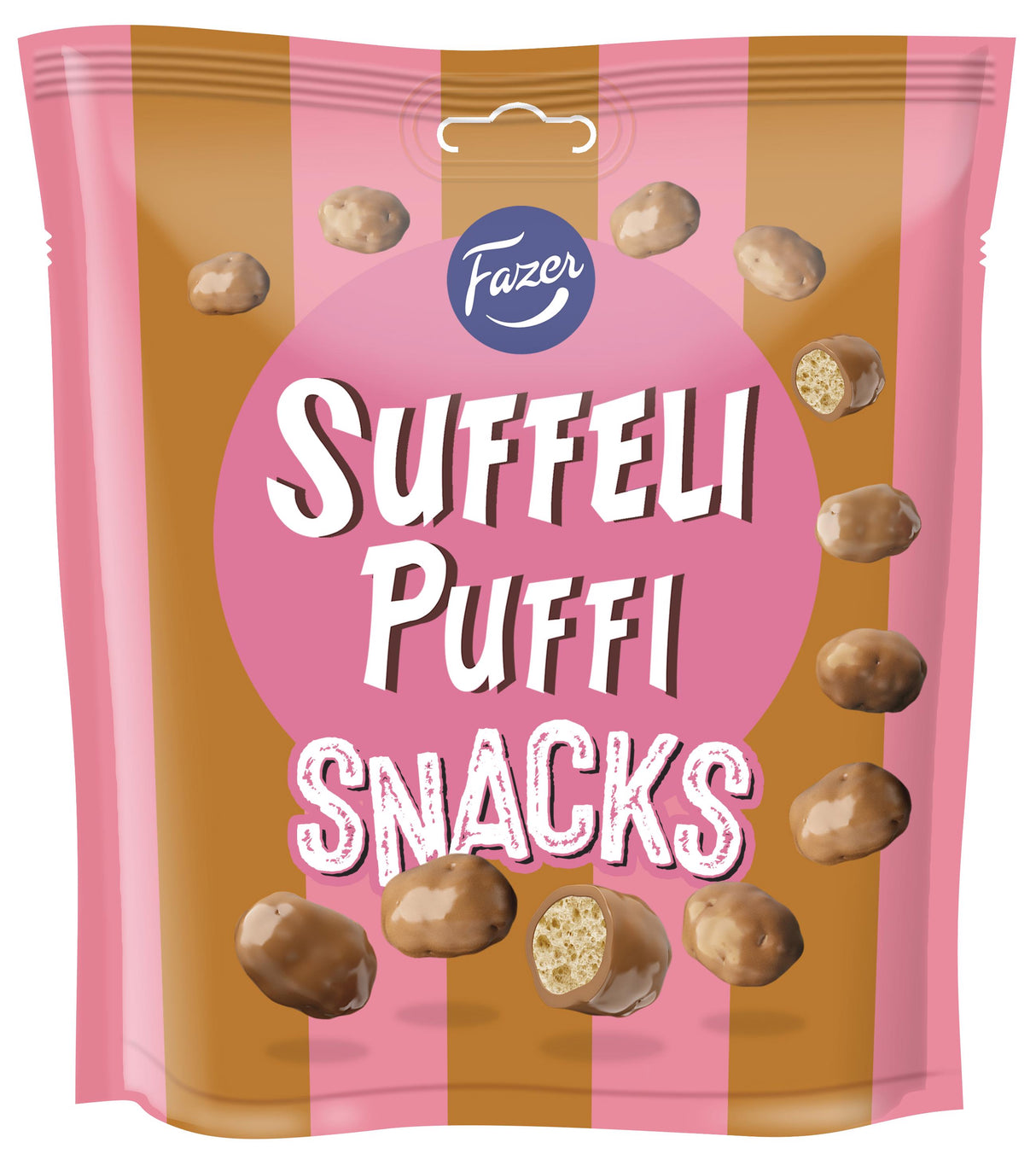 FAZER SUFFELI PUFFI SNACKS Milk Chocolate Dragee 160g