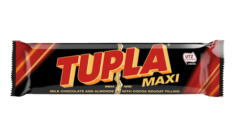 12 TUPLA MAXI Milk Chocolate Bars With Cocoa Nougat Filling 50g 1.76oz