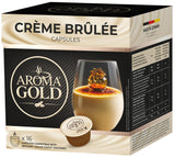 AROMA GOLD CREME BRULEE Flavor Instant Coffee Box Dolce Gusto Capsules 256g