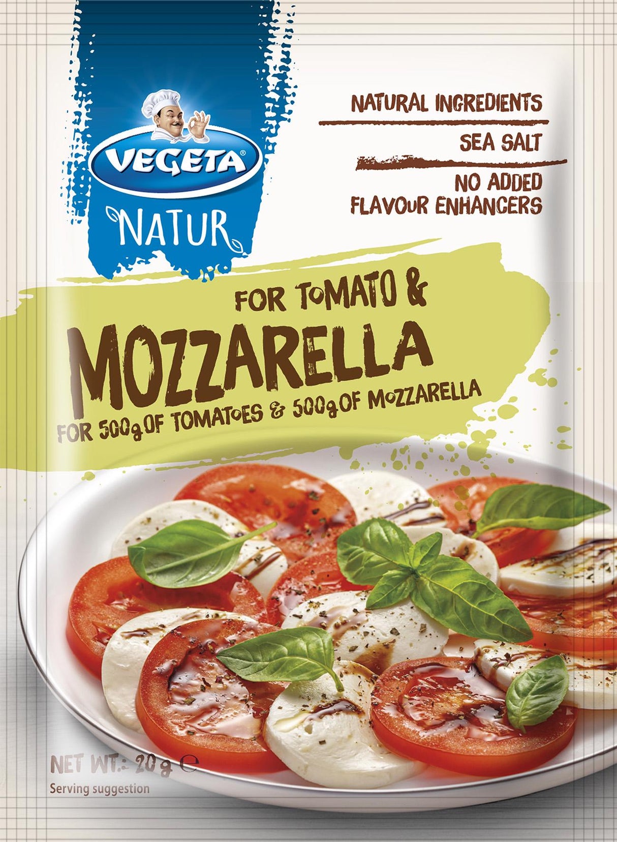 VEGETA NATUR Cooking Spices For Tomato & Mozzarella 20g