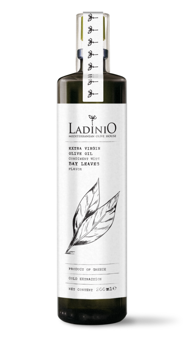LADINIO Extra Virgin Olive Oil with Bay Leaves Spray Bottle 200ml 6.7 fl oz