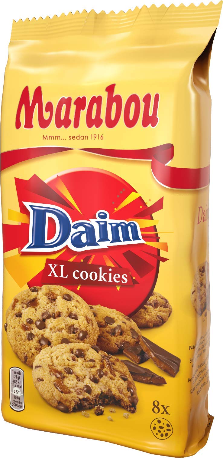 MARABOU XL Size Cookies with Daim Caramel Bits 184g
