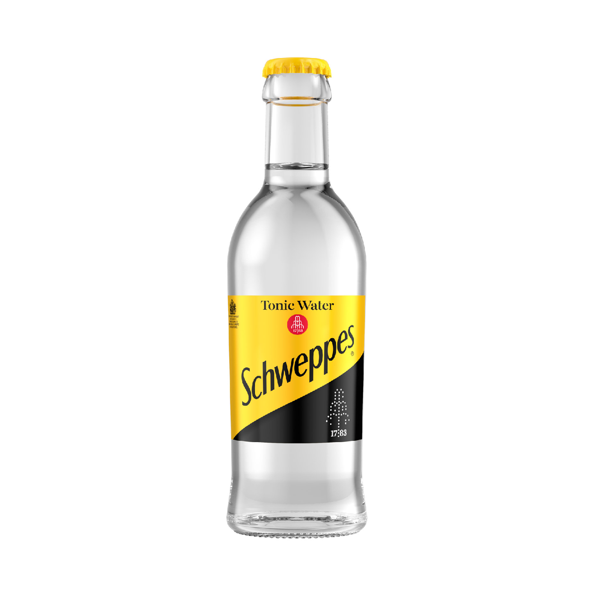 SCHWEPPES TONIC WATER Flavor Sparkling Soft Drink Glass Bottle 250ml
