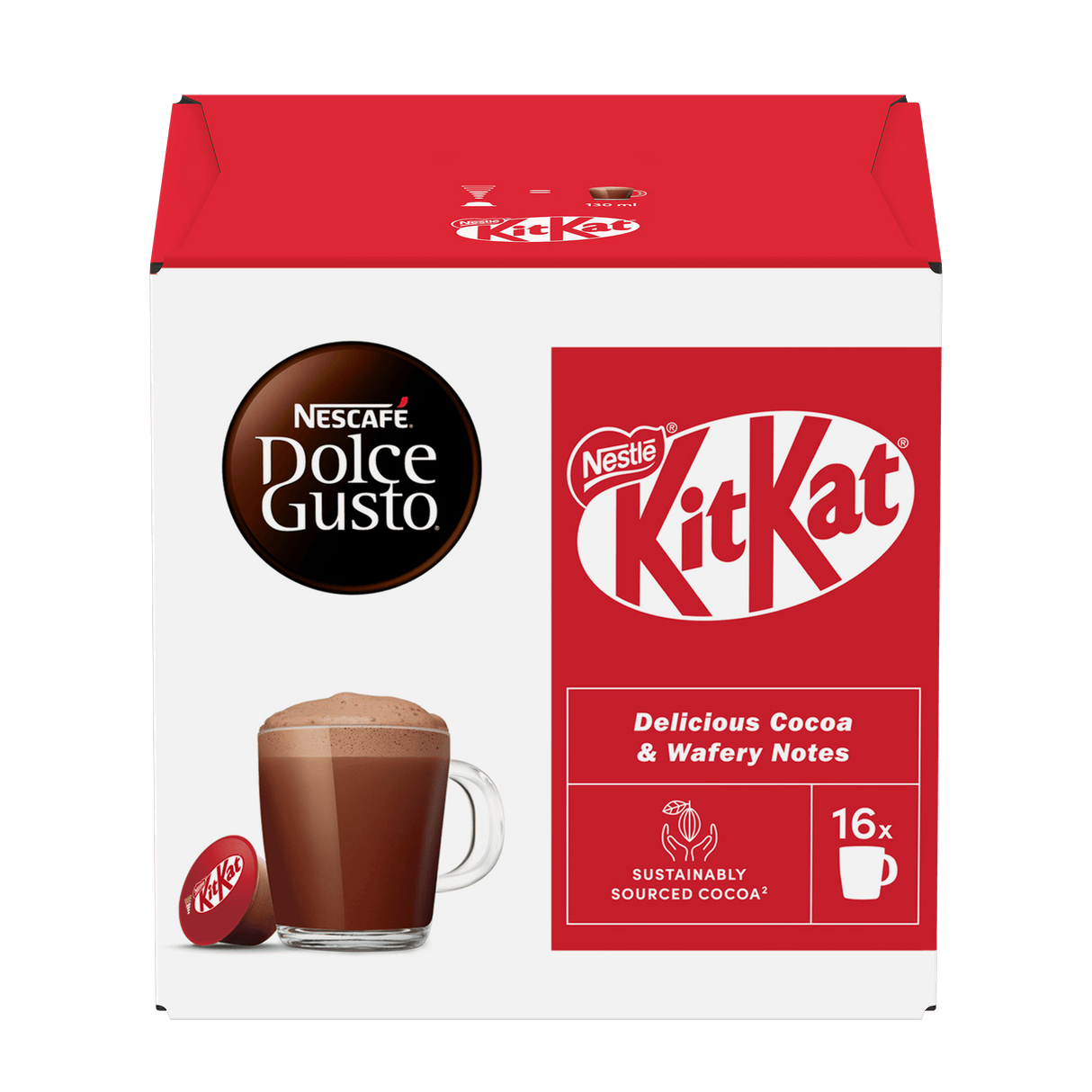KIT KAT Instant Cocoa Dolce Gusto Compatible Coffee Capsules Box 256g