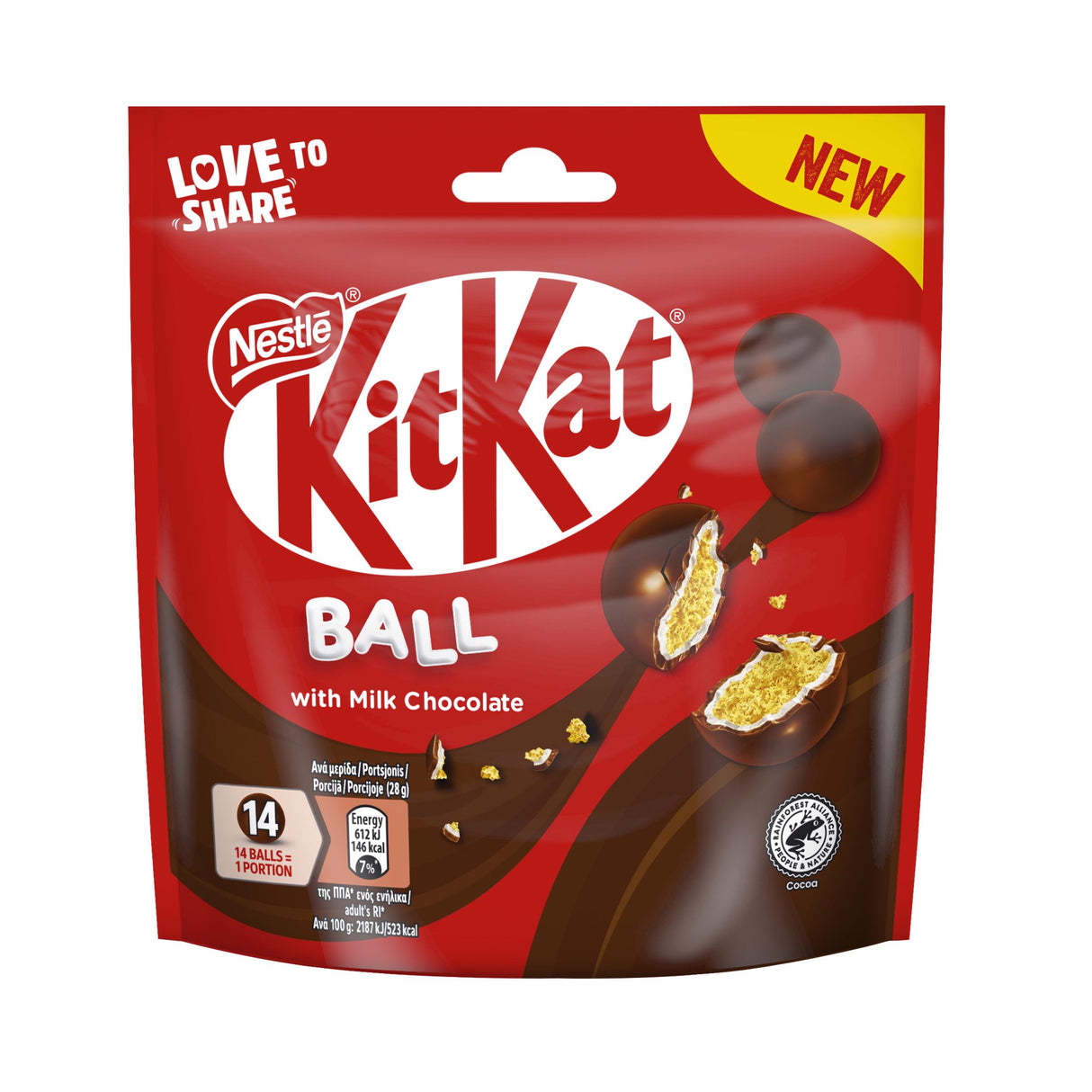 KIT KAT BALL Crunchy Milk Chocolate Balls 140g 4.9oz