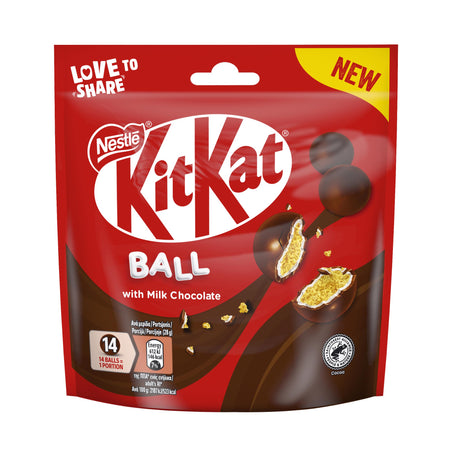KIT KAT BALL Crunchy Milk Chocolate Balls 3 x 140g 4.9oz