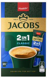 JACOBS Classic 2in1 Instant Coffee 20 Sticks Box 248g 8.75oz