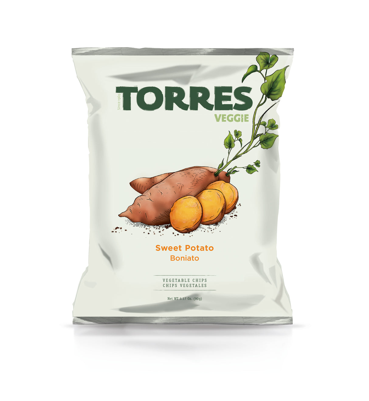 TORRES SWEET POTATO Vegetable Chips 90g 3.17oz