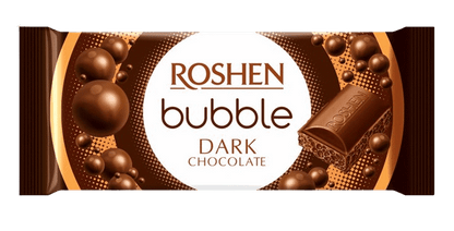 3 ROSHEN BUBBLE White Dark & Milk Chocolate Bars Ukrainian Sweets 80g 2.8oz