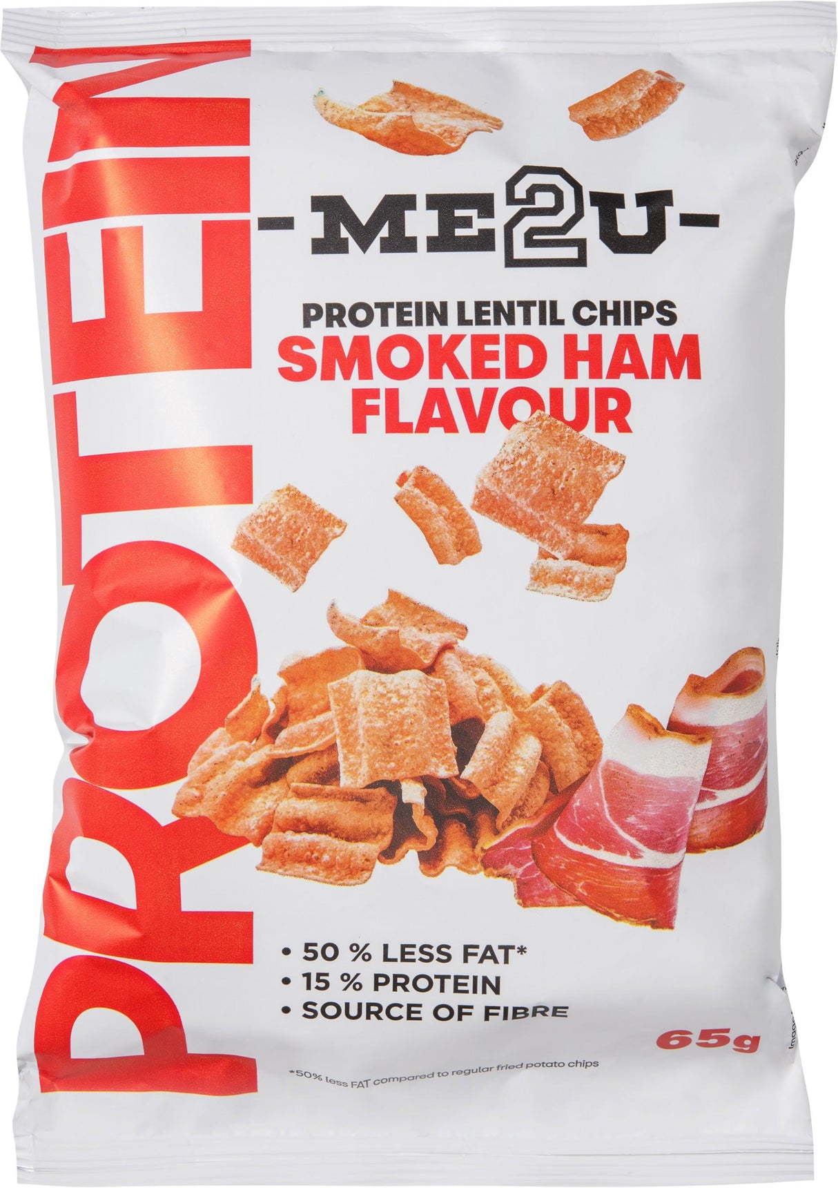 ME2U Protein Lentil Chips Smoked Ham Flavor 65g