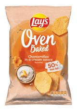 LAYS Oven Baked Chanterelles & Cream Flavor Potato Chips 10 x 110g