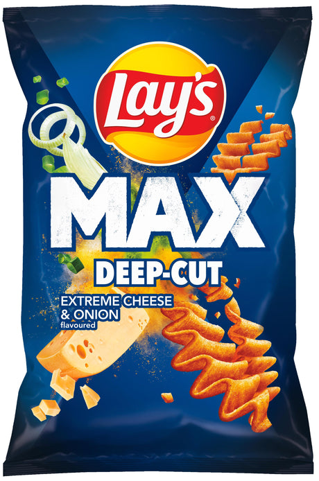 LAYS MAX Cheese & Onion Flavor Potato Chips Crisps 5 x 110g 3.88oz