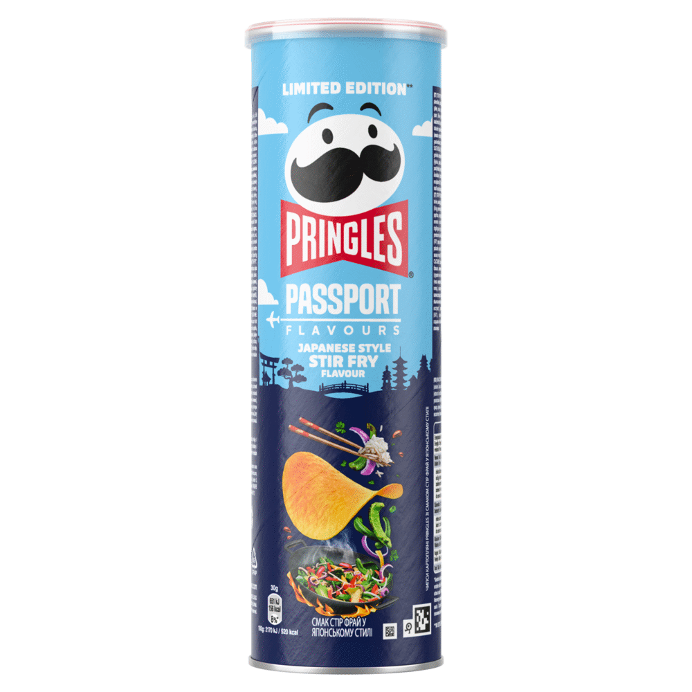 PRINGLES PASSPORT Japanese Style Stir Fry Flavor Potato Chips 165g 5.8oz