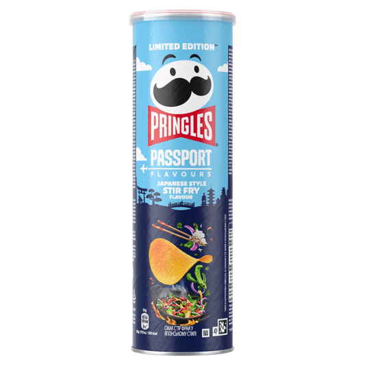 PRINGLES PASSPORT Japanese Style Stir Fry Flavor Potato Chips 165g 5.8oz