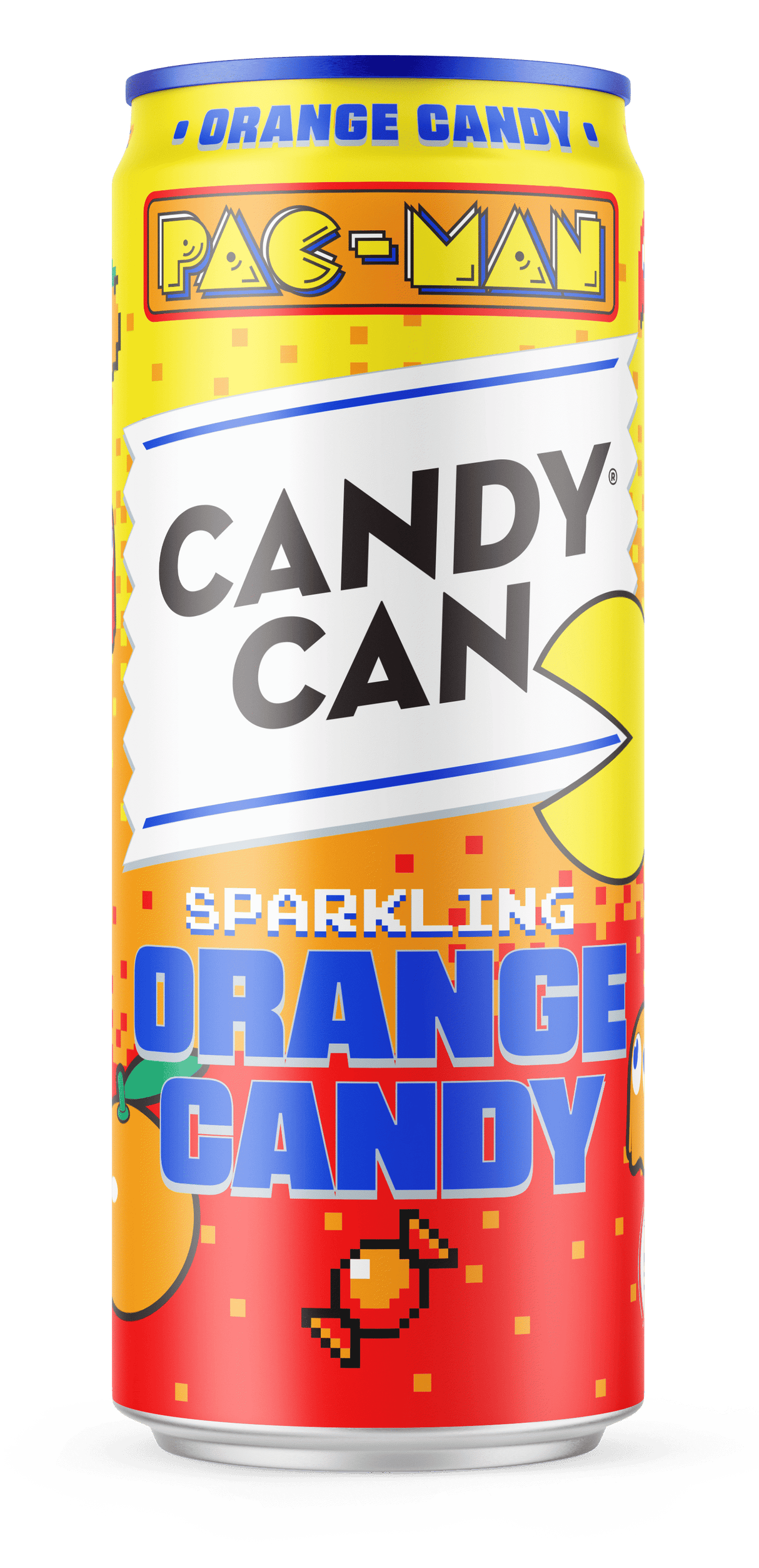 CANDY CAN PAC-MAN Sparkling Orange Candy Flavor Lemonade 330ml