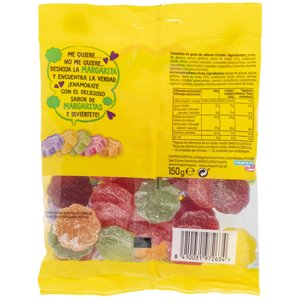 CHUPA CHUPS MARGARITAS Gummy Candy Sweets 150g 5.3oz