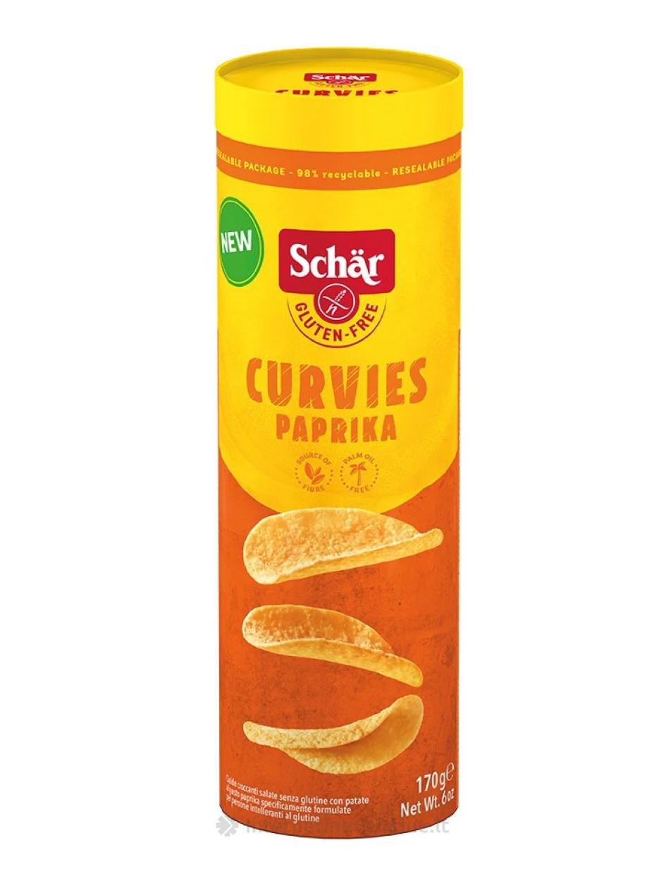 SCHAR Curvies Paprika Flavor Potato Chips 170g