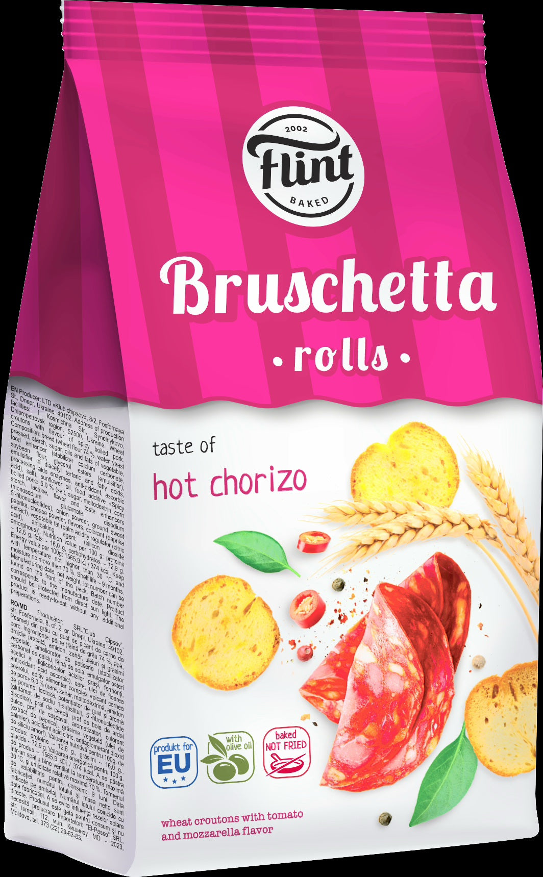 FLINT Bruschetta Rolls Chorizo Flavor 65g