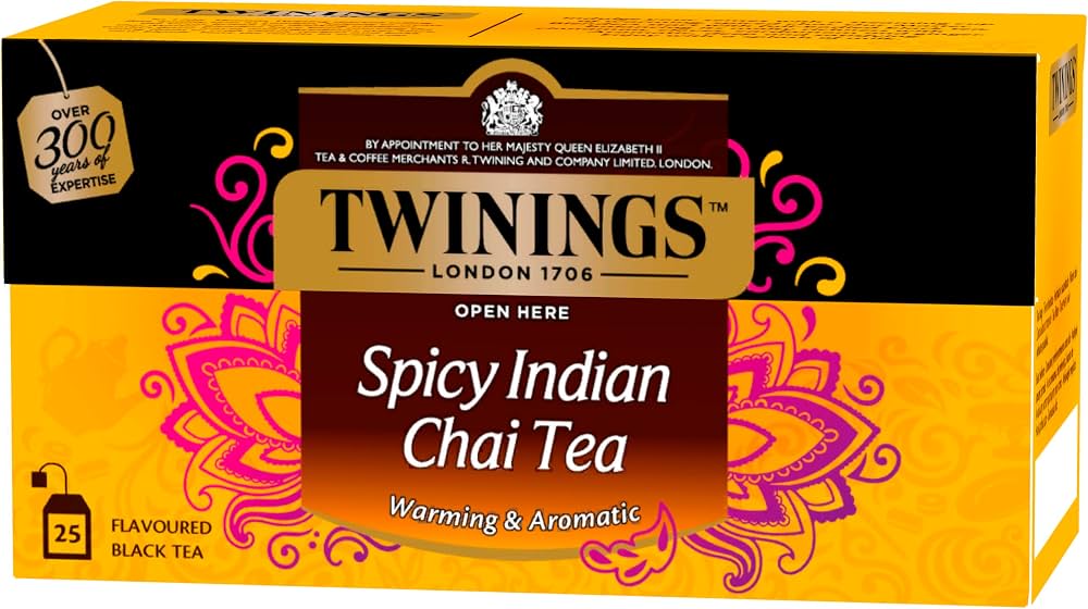 TWININGS Spicy Indian Chai Flavored Black Tea 50g